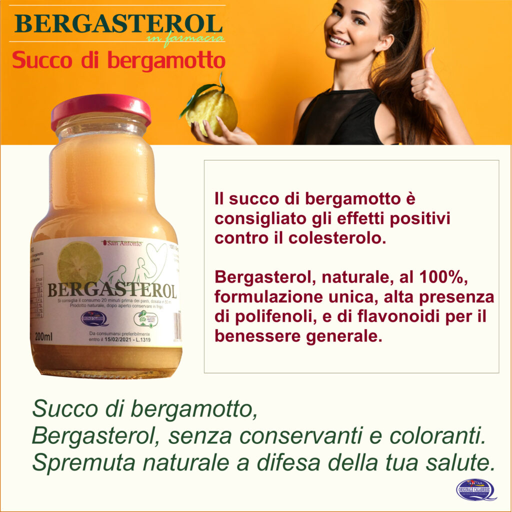 Trattamento naturale contro il colesterolo Succo di bergamotto